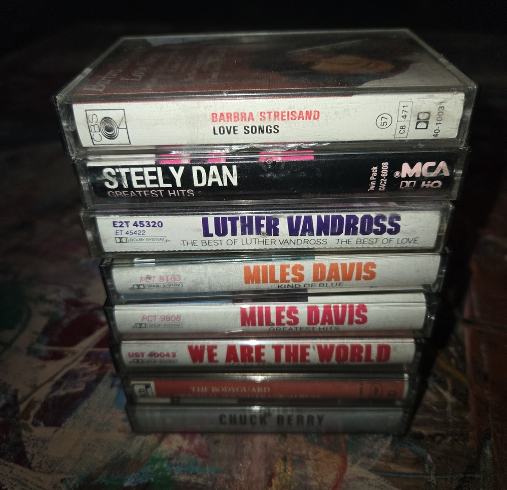 Stack of Classic Music Cassette Tapes - Multiple Artists